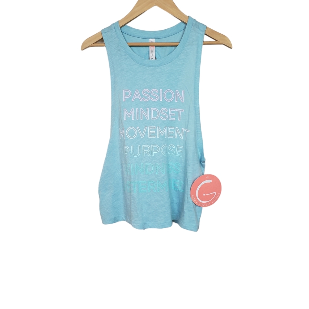 Guru Active Turquoise Sports Tank Top Size Medium